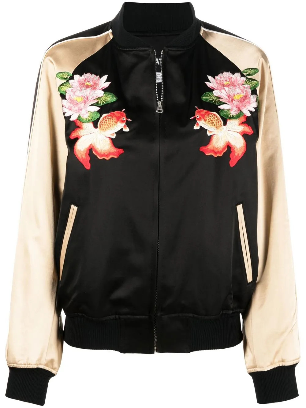 Junya Watanabe floral-embroidered Bomber Jacket - Farfetch | Farfetch Global