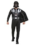 STAR WARS Darth Vader Official Youth Costume - Printed Jumpsuit with Cape and Plastic Mask | Amazon (US)