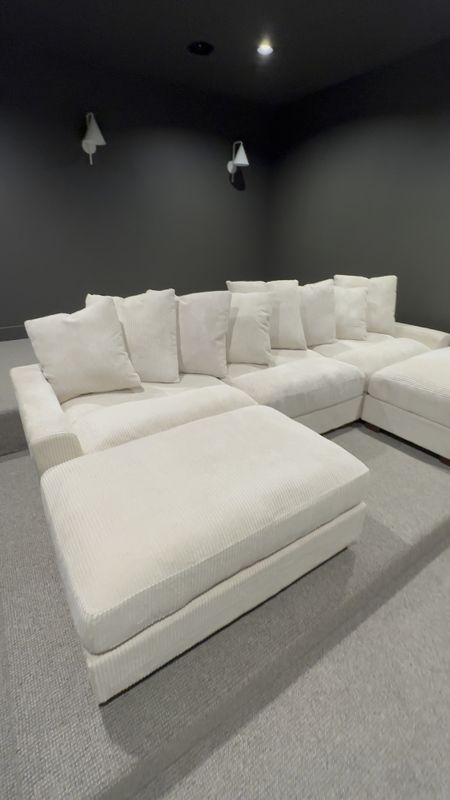 Look at our gorgeous new sectional!! Got this for our theater and it has surpassed all my expectations! Seriously look at the price!!! Soooo good and that even includes the delivery and set up in room of your choice! Love it! Can’t wait to show you the full space when it’s done 

#LTKsalealert #LTKhome #LTKSeasonal