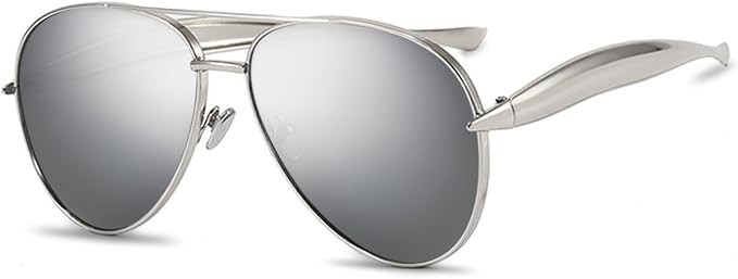 Retro Gold Oversized Aviator Sunglasses for Women Men 70s Shades | 2026 Metal Aviators,Trendy Big... | Amazon (US)