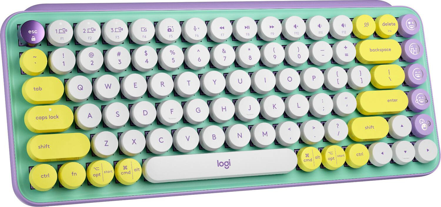 Logitech POP Keys Wireless Mechanical Tactile Switch Keyboard for Windows/Mac with Customizable E... | Best Buy U.S.