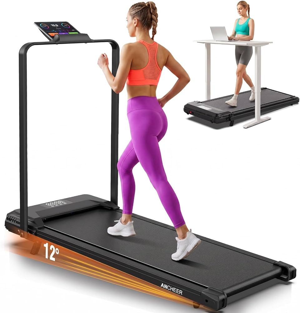 ANCHEER Walking Pad with Incline-Under Desk Treadmill for Home/Office | Amazon (US)