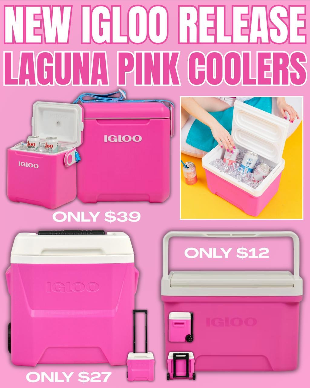NEW Pink Igloo Coolers Available Now! 💕

#LTKSummerEdit #LTKSeasonal #LTKSwim