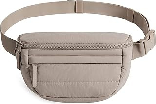 BAGSMART Fanny Packs for Women Cross Body, Lightweight Puffy Belt Bag with Multi Pockets Quilted ... | Amazon (US)