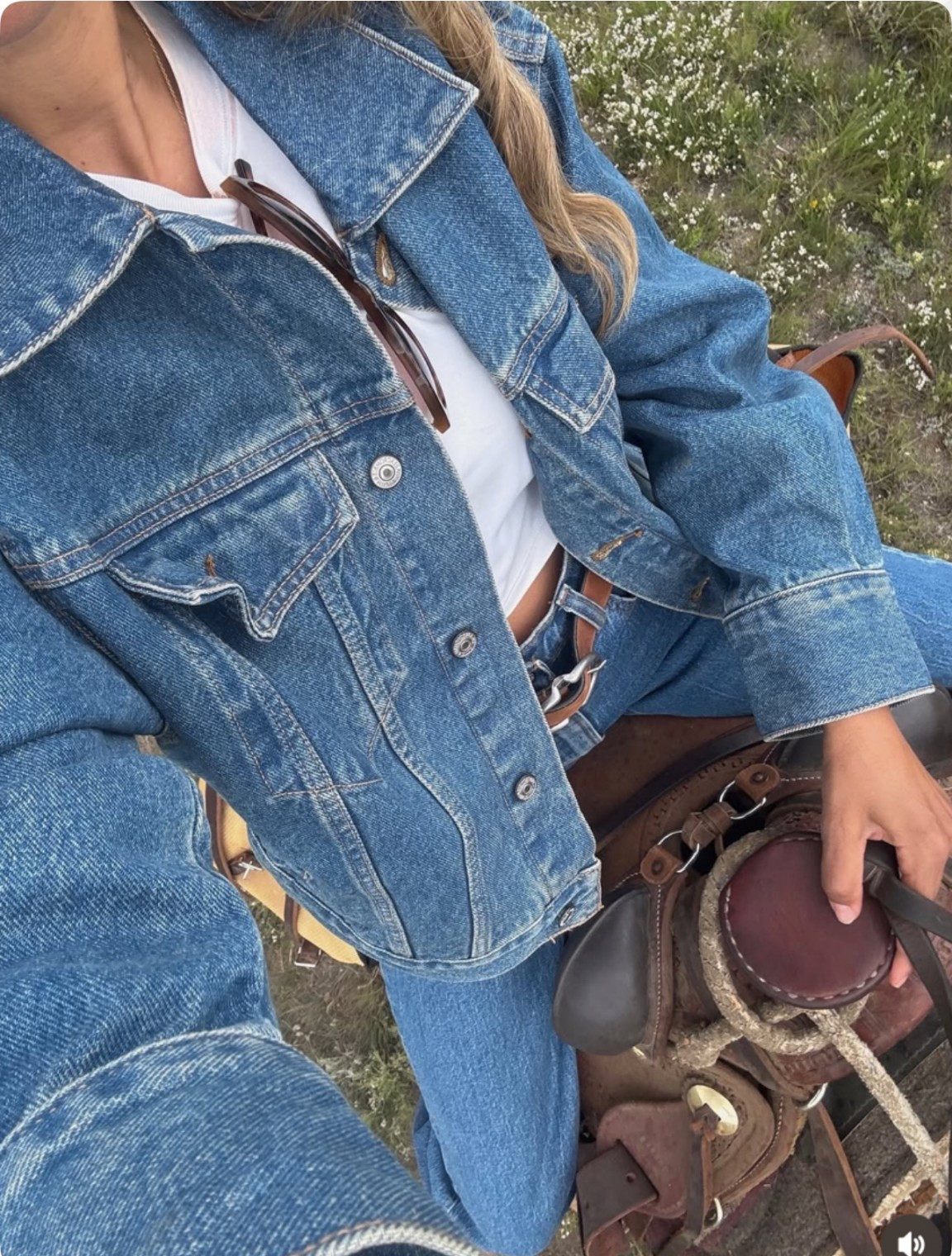 Go to denim on denim 💘