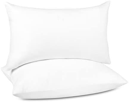 puredown® Lumbar Pillow Inserts 12 x 20 (Pack of 2, White), Filled with Goose Feathers, Decorati... | Amazon (US)