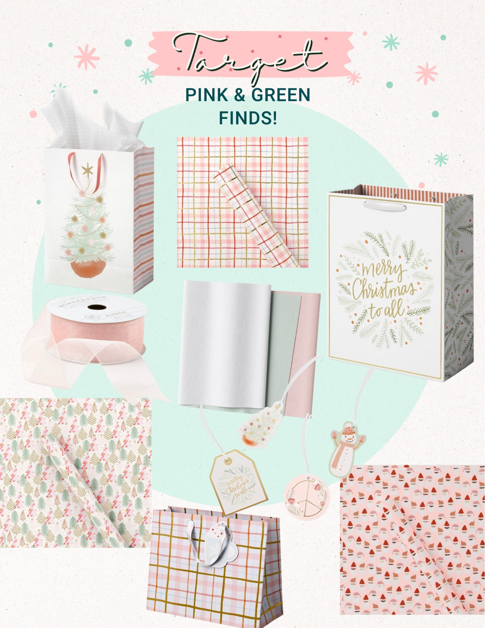 How cute is this Pink & Green wrapping collection at Target! Perfect for every Pretty Girl in your life! 

#LTKGiftGuide #LTKHoliday #LTKSeasonal