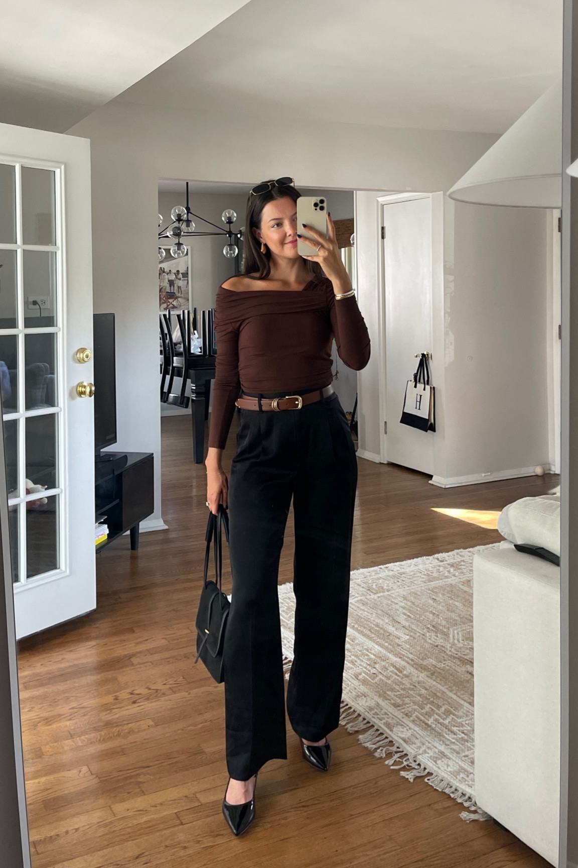 Chic fall outfit from earlier this week! Love this top so much, wearing a size small. It is great quality for the price but just needed a little steam after opening the package. Pants are true size and I’m 5’7”!

#LTKFindsUnder100 #LTKFallSale #LTKSeasonal