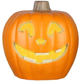 Holiday Living  20-in Screeching Lighted Jack-o-lantern Free Standing Decoration | Lowe's