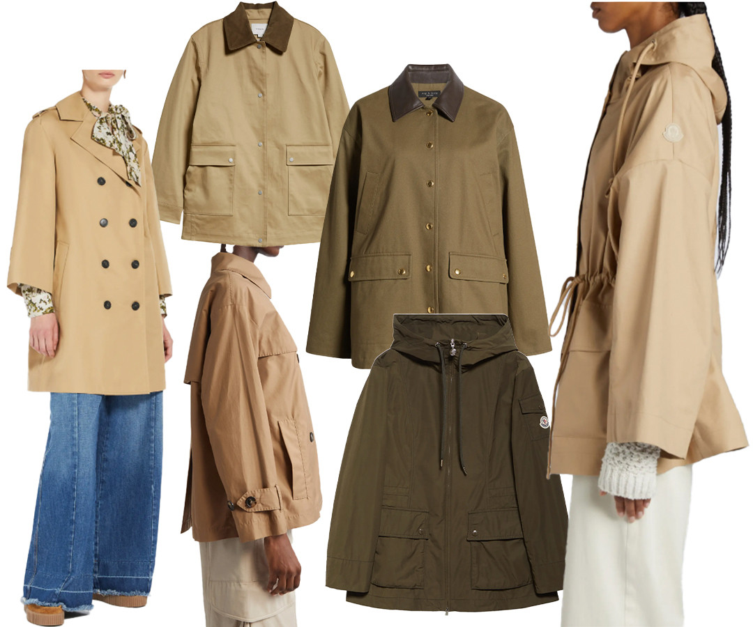 THE NEW TRENCH COATS & FIELD JACKETS: 

Contenders to elevate spring travel looks are an updated trench, a lightweight parka shell, or a classic field jacket. A classic trench will always have its place, but for a more casual trip I’d look at a cropped style or a simple silhouette that reads less urban. Weekend Max Mara has a straight shape option (would leave the belt at home) with bracelet-length sleeves that makes it worthy of a second look. Or, the cropped shape on Max Mara’s water repellent short jacket honoring trench details from a contemporary perspective. The simplicity of a Barbour straight coat caught my eye too. Bonus points for being reversible.

Field jackets, once reserved for very casual looks, are another option. I prefer them with a little structure and a contrast collar versus beat up and worn in. Look at these from Rag & Bone, Vince, Mango, and Theory. The style has elevated to a point where it can be appreciated worn with anything. A lightweight parka or shell is always relevant. Moncler is a reliable go to for me and has plenty of good picks right now. I have this one in navy. Love the details on this one. I am tagging several others in a variety of price points including this cropped style with removable liner (perfect for travel) and this from Frame.  

 #LTKSeasonal #LTKStyleTip #LTKTravel