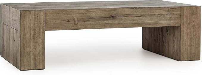 Kosas Home Bristol Transitional Reclaimed Oak Wood Coffee Table in Natural Brown | Amazon (US)