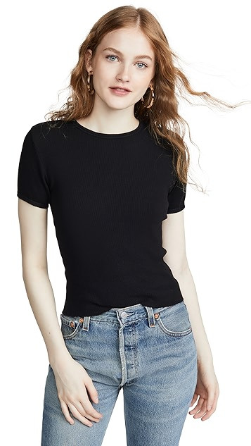 RE/DONE
                
            

    90's Ribbed Cap Sleeve Tee | Shopbop