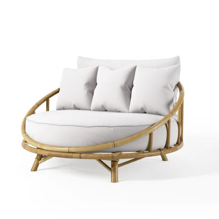 Corbridge 37'' Bamboo Outdoor Patio Daybed | Wayfair North America