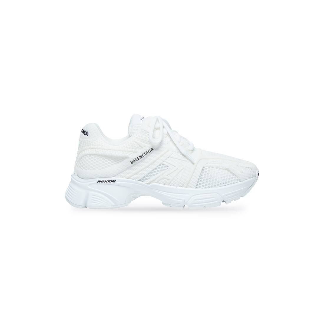 Phantom Trainers in white monocolor fabric and mesh | Balenciaga