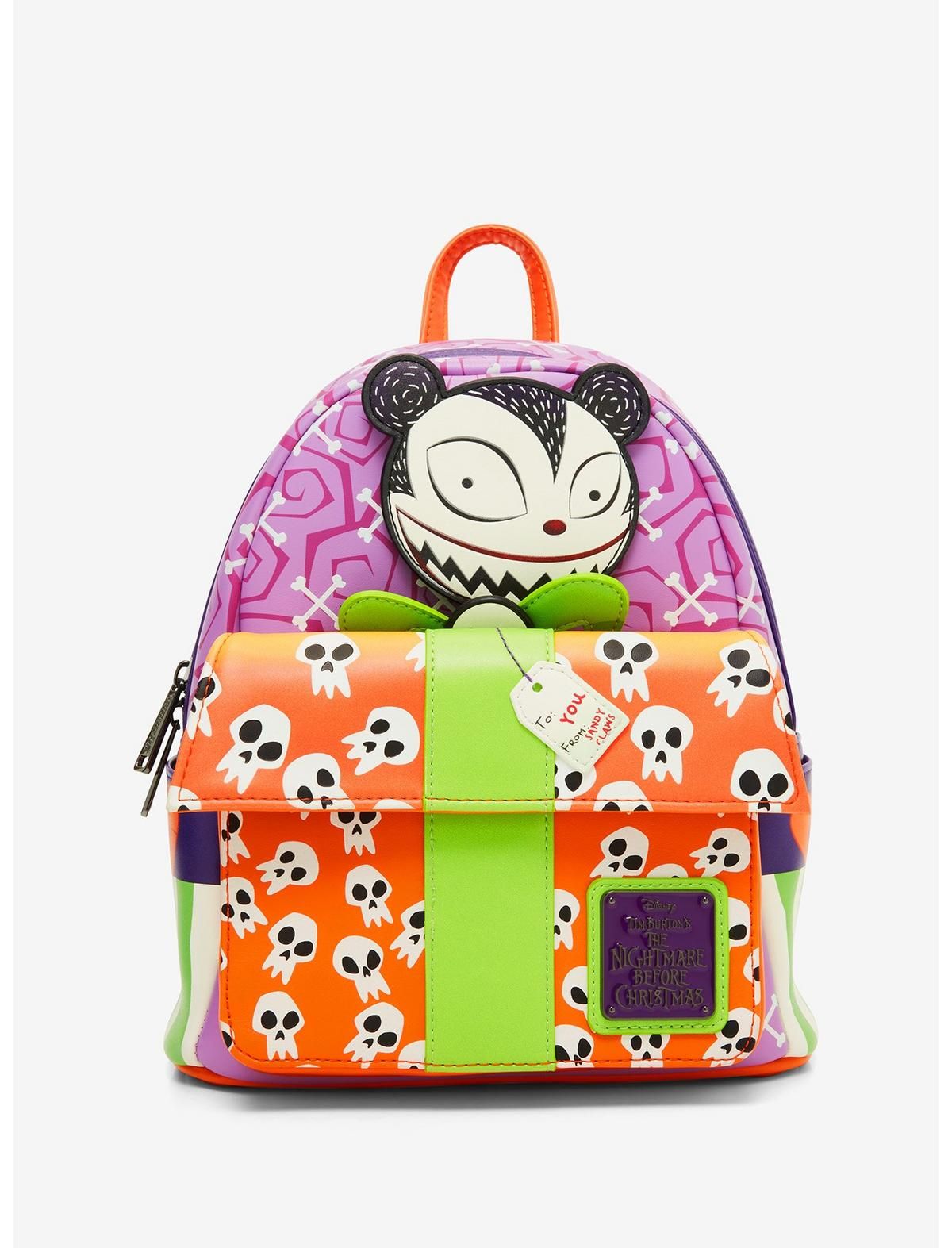 Loungefly Disney The Nightmare Before Christmas Scary Teddy Gift Glow-in-the-Dark Mini Backpack | BoxLunch