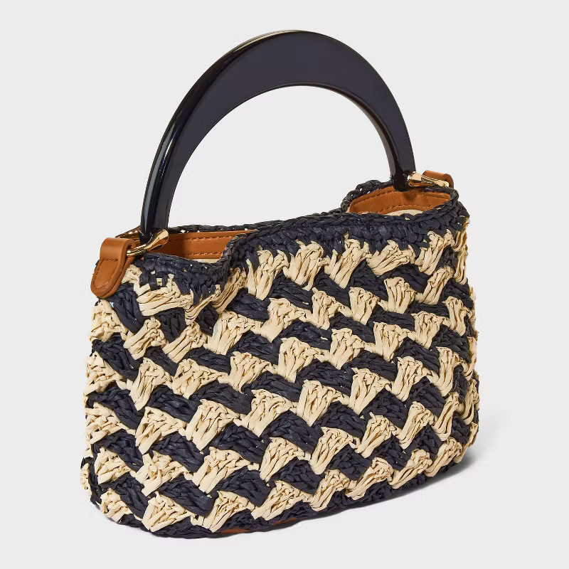 Mini Straw Bucket Bag - A New Day™ | Target