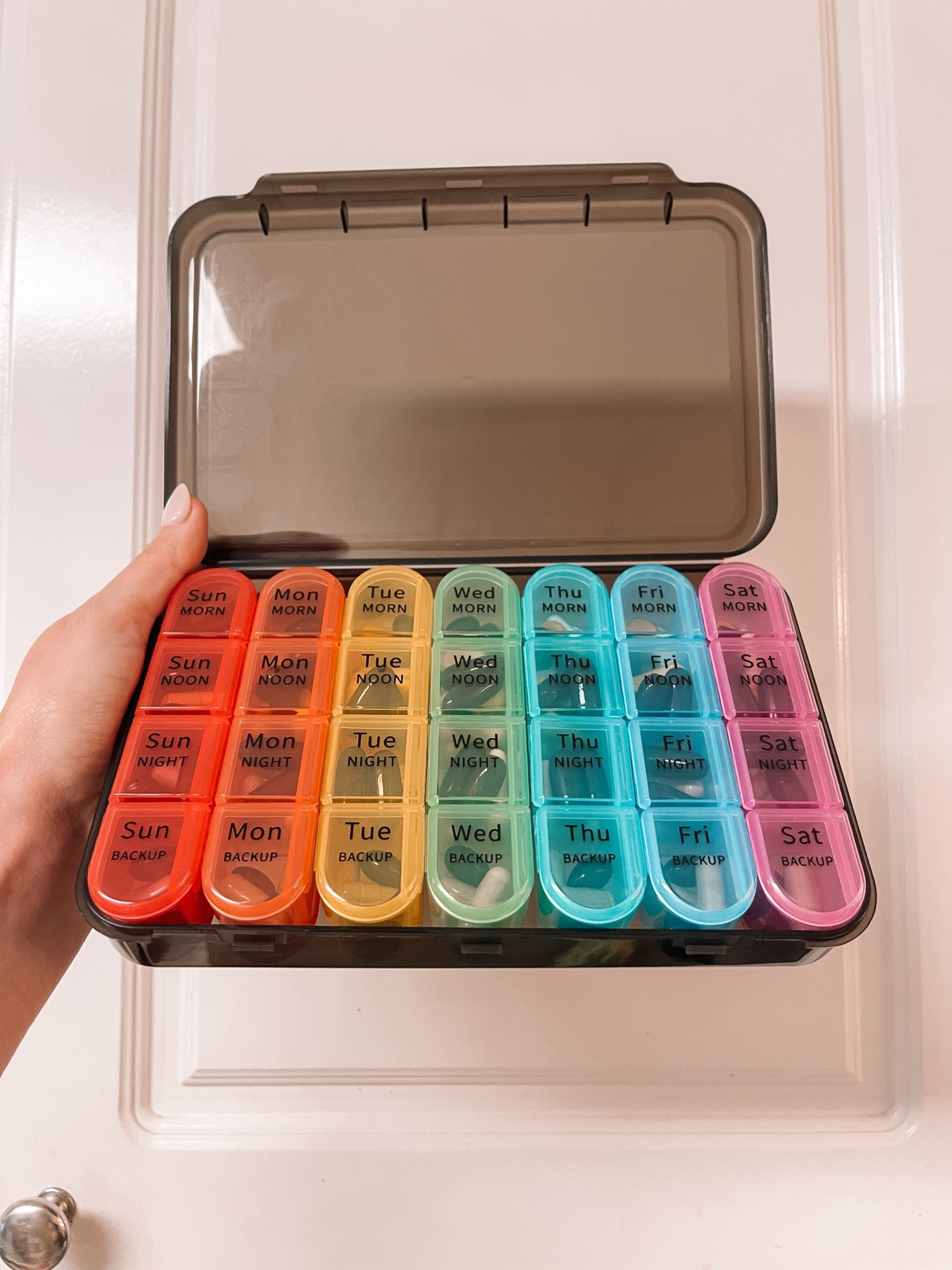 I’m on a whole new wellness journey—leaning into clean supplements, holistic support, and a more natural, balanced version of me. 🌿✨

Since going off my migraine meds, I’ve been super intentional about what I’m putting in my body—and let me tell you, organization is key when you’re taking supplements 4x a day 🙃

This pill case has been a game changer!
✅ Preps a full week at a time
✅ Divided into 4 daily sections
✅ Easy to grab-and-go for work, travel, or busy mom life

If you’re also juggling all the capsules, powders, and potions, this one’s a must.

#WellnessJourney #CleanLiving #HolisticHealth #SupplementOrganization #LTKWellness #ThatKatieFathLife #MomOnAMission #MigraineRecovery #HealthyGirlEra

#LTKActive #LTKHome #LTKBeauty