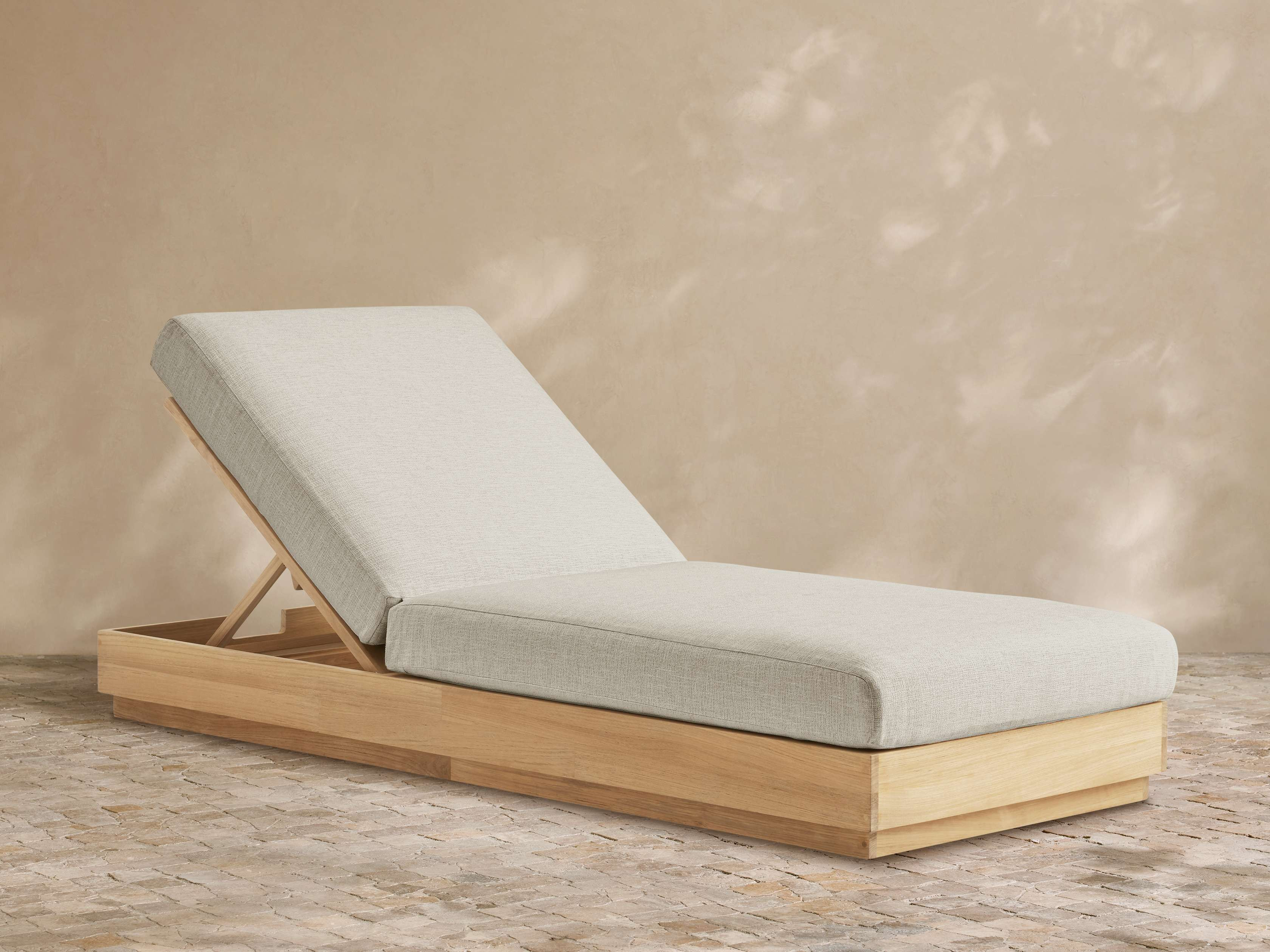 Bal Harbour Outdoor Teak Chaise | Arhaus