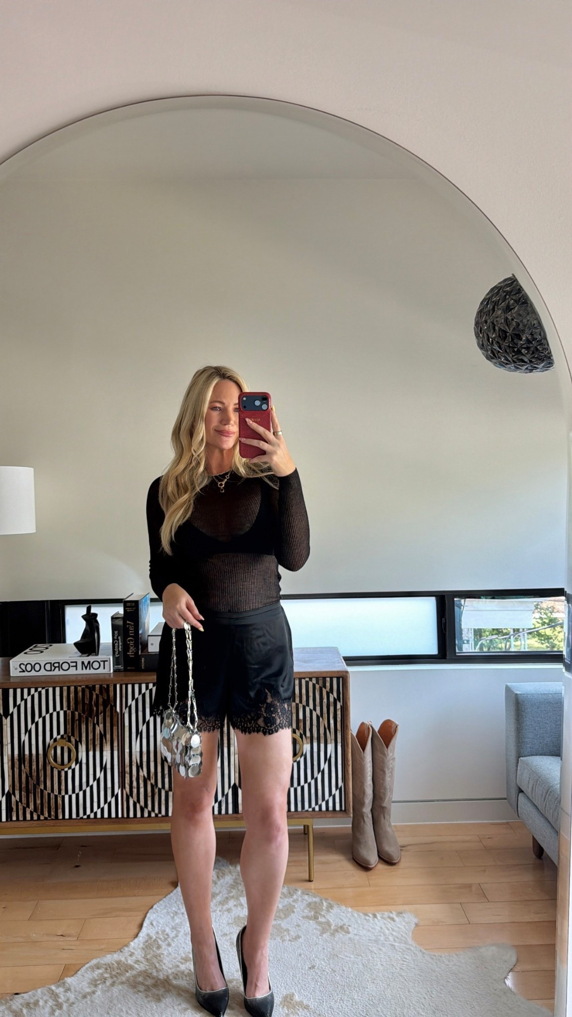 Early Saturday dinner 🖤

Weworewhat pajama shorts ootd all black

#LTKTall #LTKootd