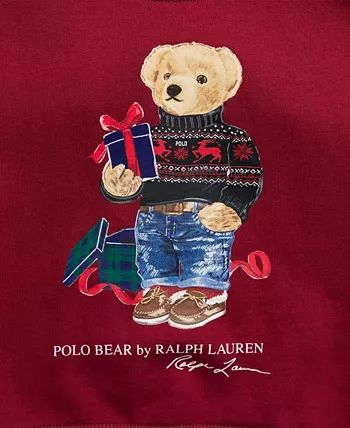 Polo Ralph Lauren Toddler and Little Boys Polo Bear Fleece Sweatshirt - Macy's | Macy's