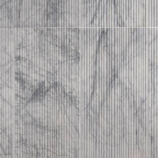 Striada White Lion 12 in. x 24 in. Honed Fluted Marble Wall Tile (4 sq. ft./Case) | The Home Depot