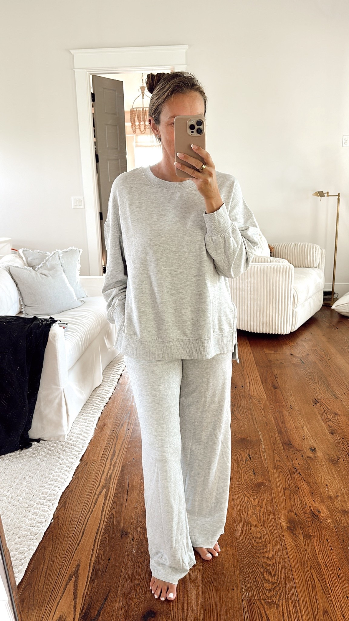 Target find: sweatsuit matching set that’s Lululemon quality at a Target price. So incredibly soft!! Wearing size small in top and XS in bottoms. Great travel outfit! Only $25!

Target finds, target fall finds, fall fashion, fall loungewear, fall athleisure, comfies, comfy set, lounge outfit, target outfit, postpartum outfit, nursing friendly outfit. 

#LTKFindsUnder50 #LTKTravel #LTKActive