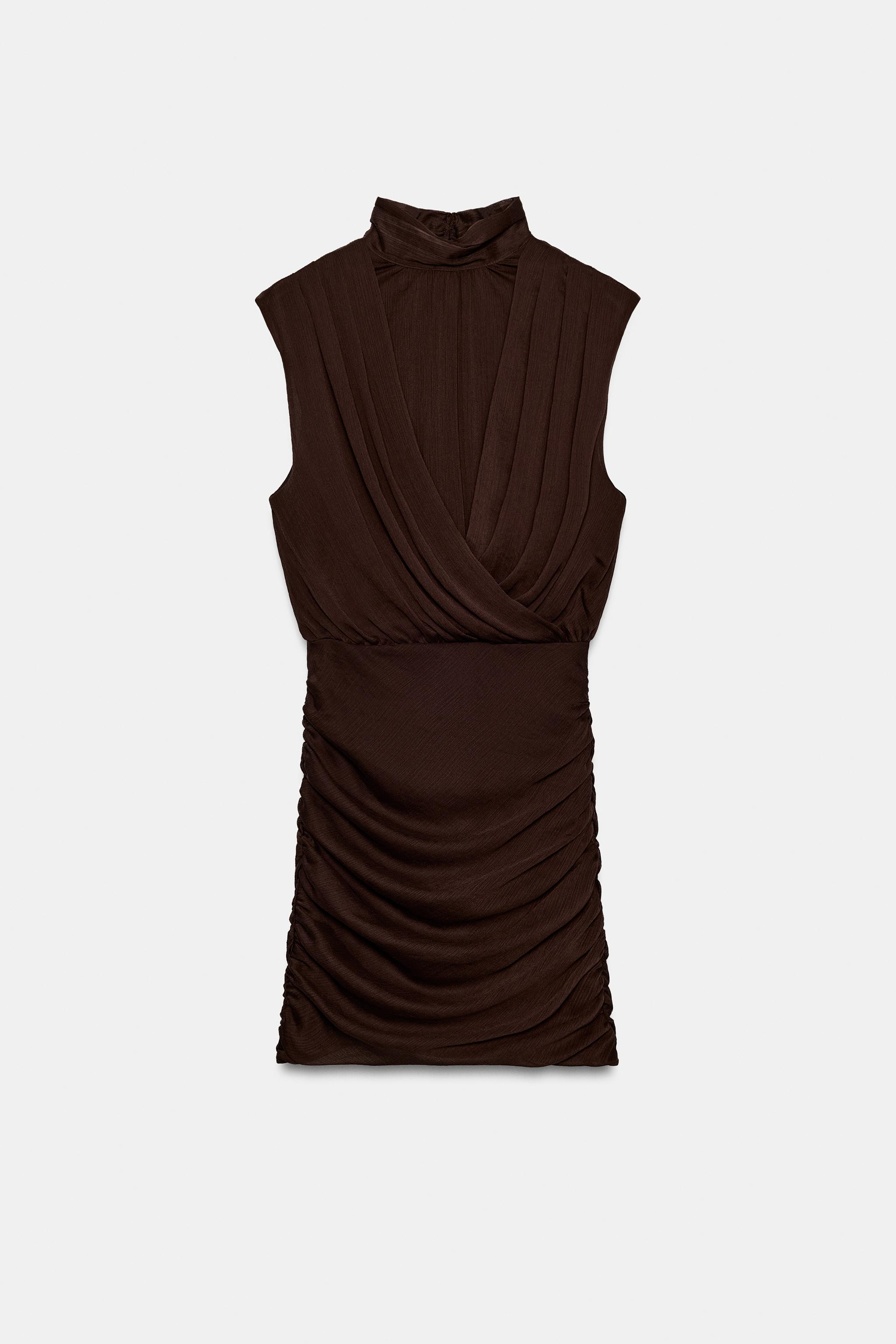 GEDRAPEERDE MINI-JURK | Zara US