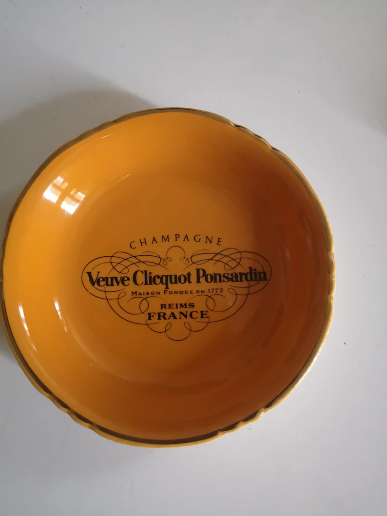 Vintage French Champagne Veuve Clicquot little plate | Etsy (US)