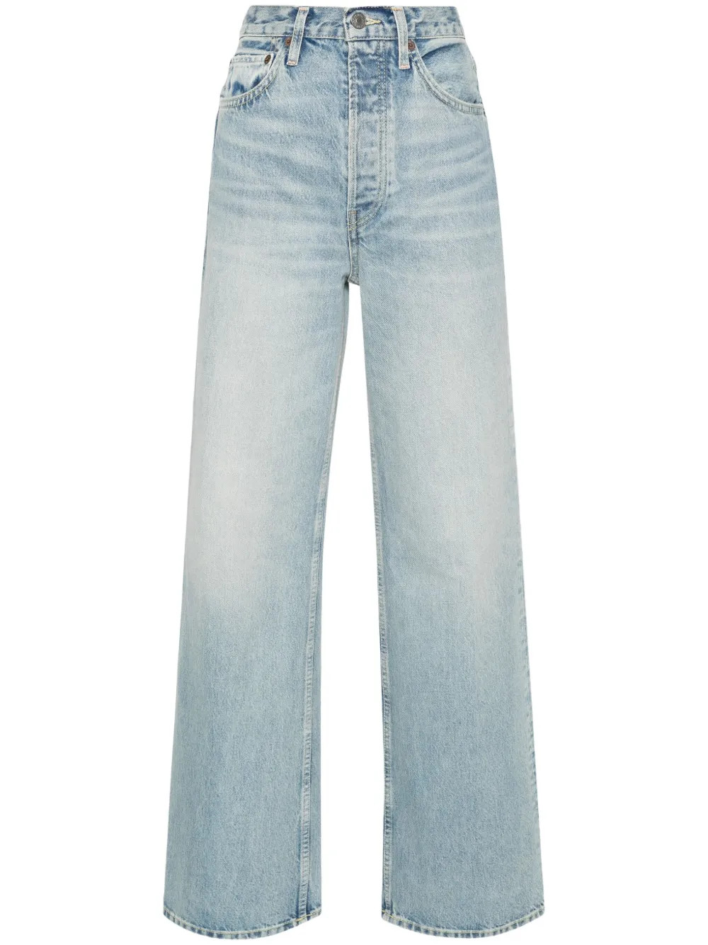 RE/DONE high-rise wide-leg Jeans - Farfetch | Farfetch Global