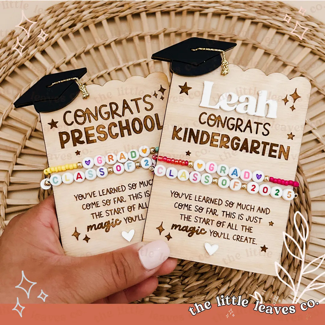 Kindergarten Graduation Bracelets 2025 Preschool Graduation Gift for Her Friendship Bracelet for ... | Etsy (US)