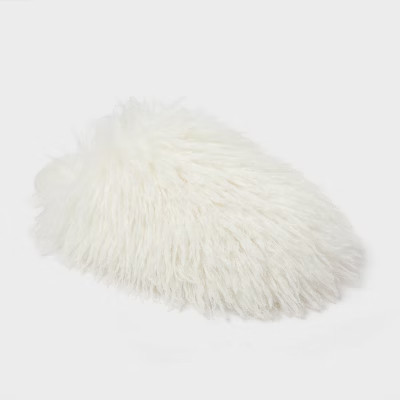 Women's Fizz Faux Fur Slippers - Wild Fable™ Cream L | Target