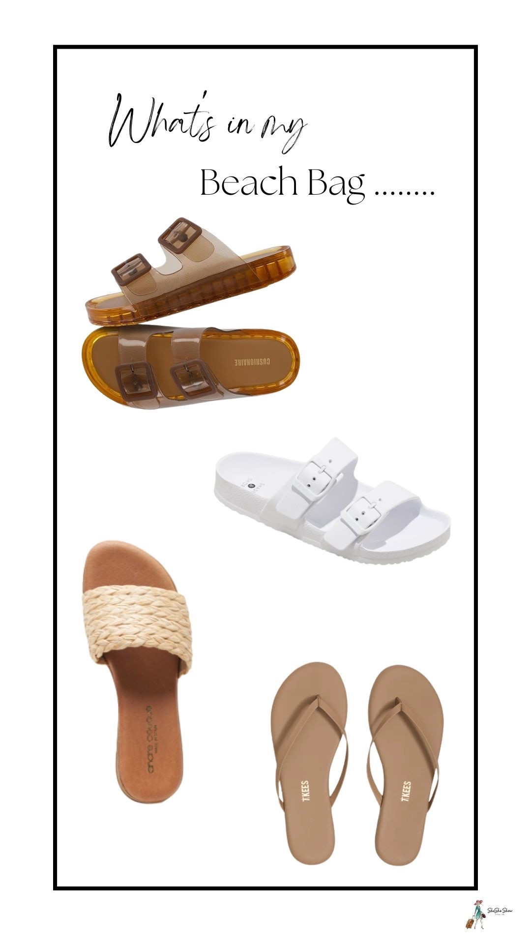 Cushionaire Pool Slides for Women Water Resistant Double Buckle Adjustable Slip-On Womens Sandals for Beach Shower Casual
TKees Each pair is handcrafted in Brazil from buttery-soft leather, with a cushioned, flexible sole. Made to move with you. Designed to blend in.
Nahal Featherweights slides 

Neida EVA Two Band Footbed Slide Sandals - Shade & Shore™ White 5: Slip-On, Contoured Footbed, Open Toe Design. Also in red $10

#LTKOver40 #LTKSwim #LTKTravel