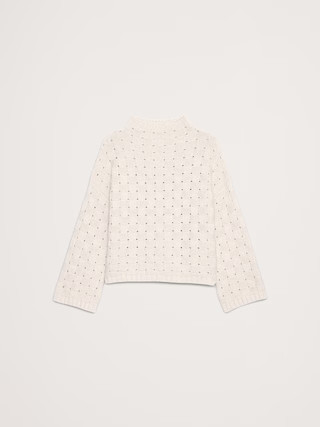 Merino-Cotton Basketweave Sweater | Banana Republic (US)