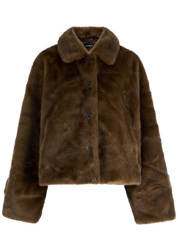 Kelly cropped faux fur jacket | Harvey Nichols