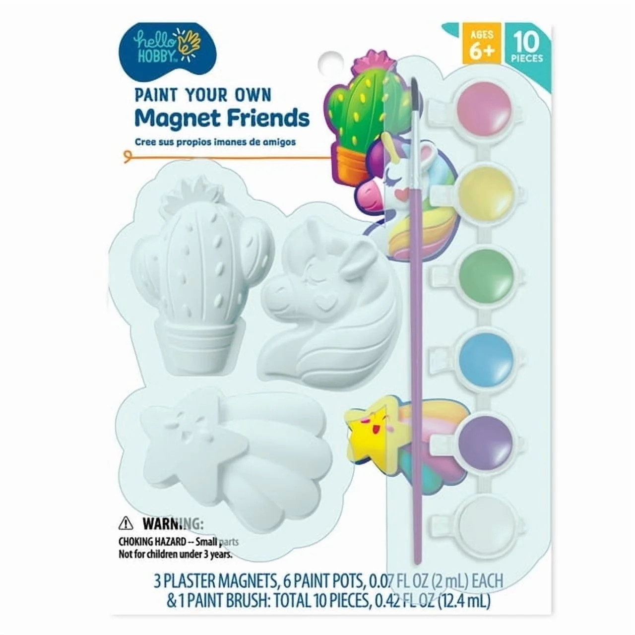 Hello Hobby Paint Your Own Magnet Friends, Child Craft Kit | Walmart (US)
