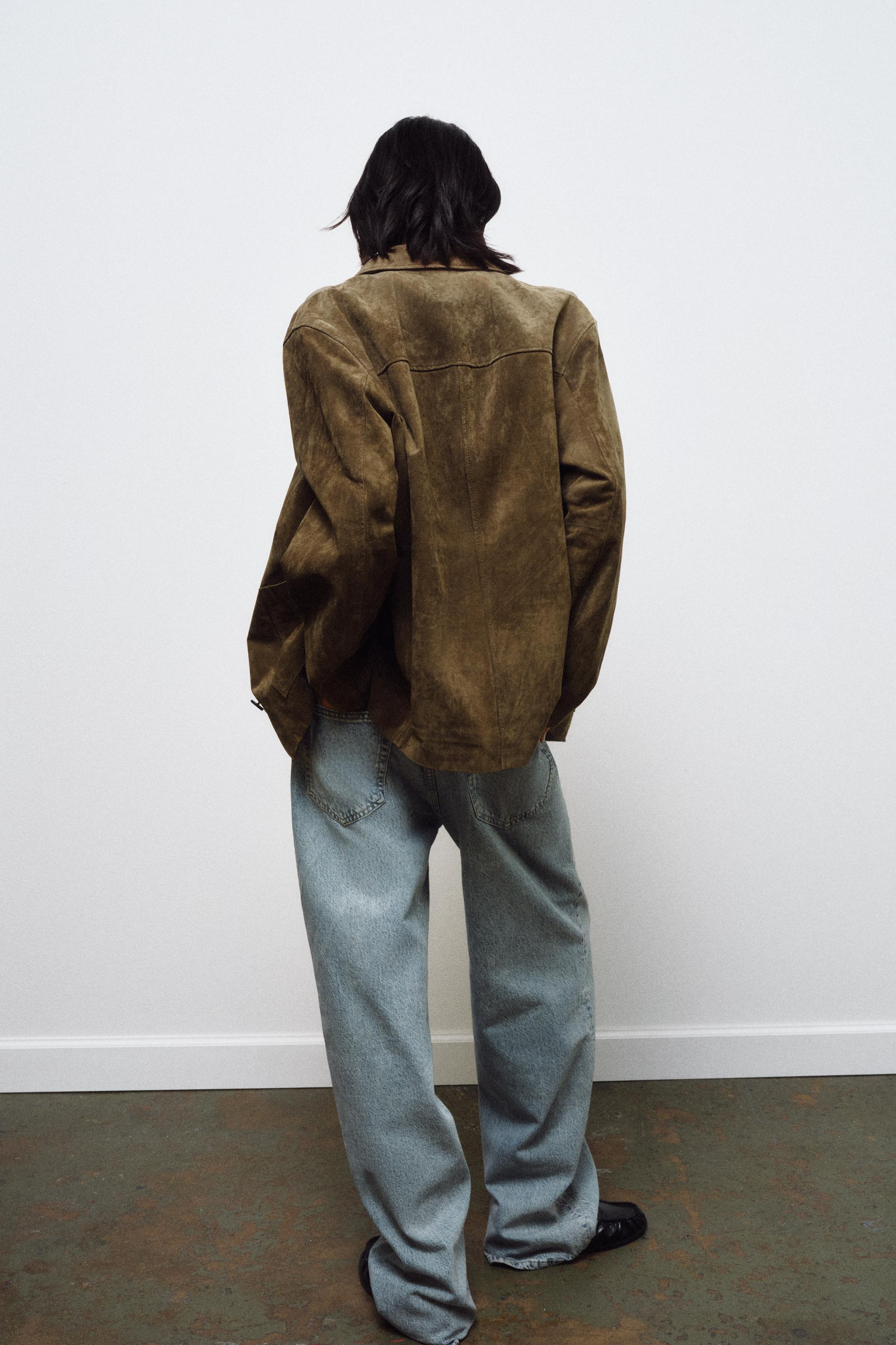 SUEDE LEATHER JACKET WITH POCKETS ZW COLLECTION LIMITED EDITION | Zara UK