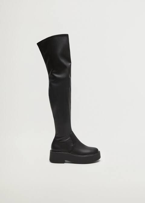 Platform boots with tall leg | MANGO (US)