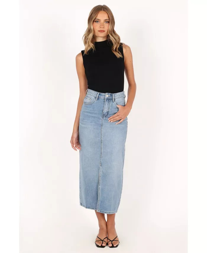 Petal and Pup Dana Denim Midi Skirt - Macy's | Macy's