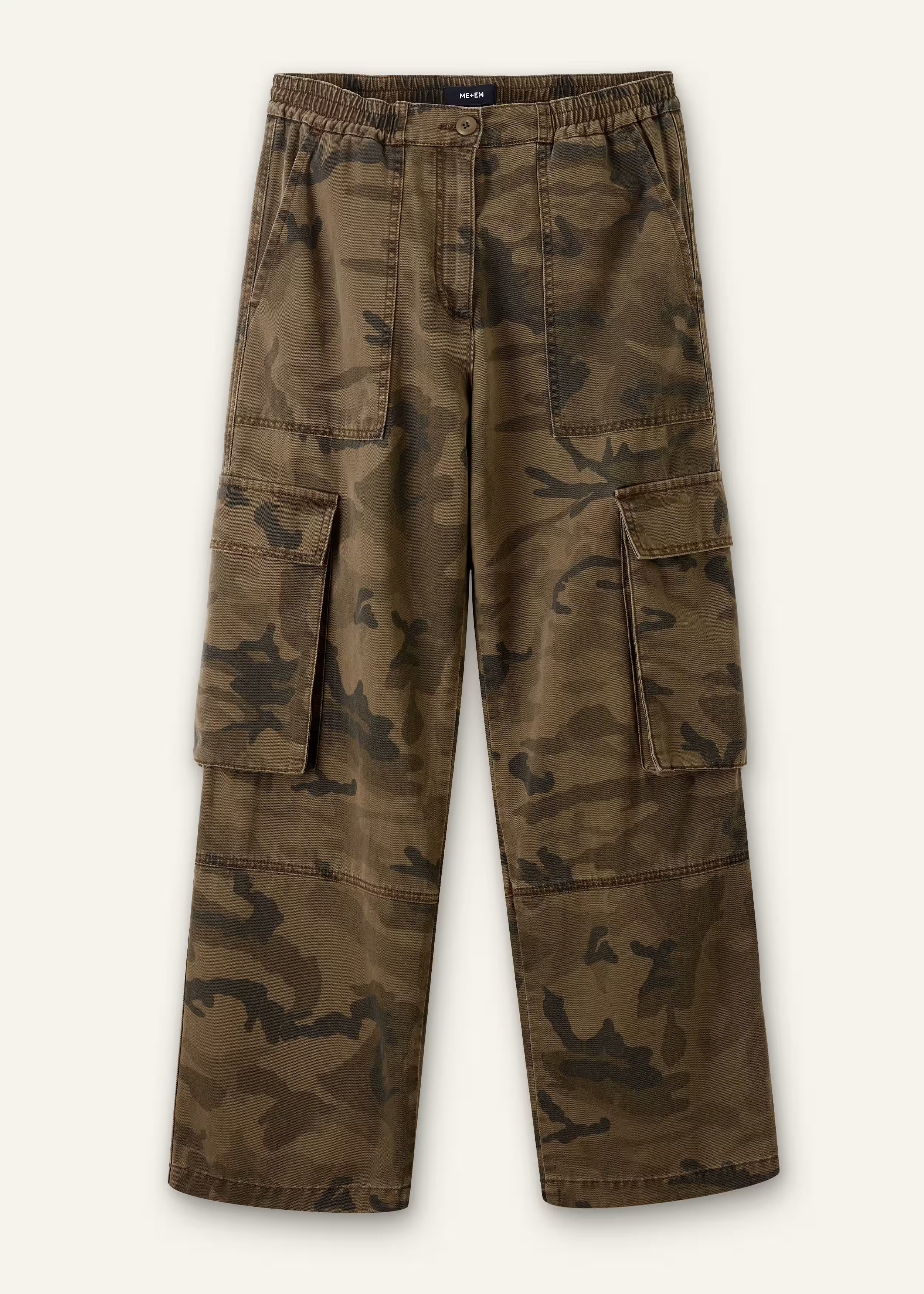 Women's Khaki Camo Cargo Pant | ME+EM | ME+EM US
