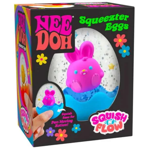 Nee Doh Squeezter Eggs – Squish N’ Flow Bunny Stress Ball Toy for Kids & Adults, 1ct | Walmart (US)
