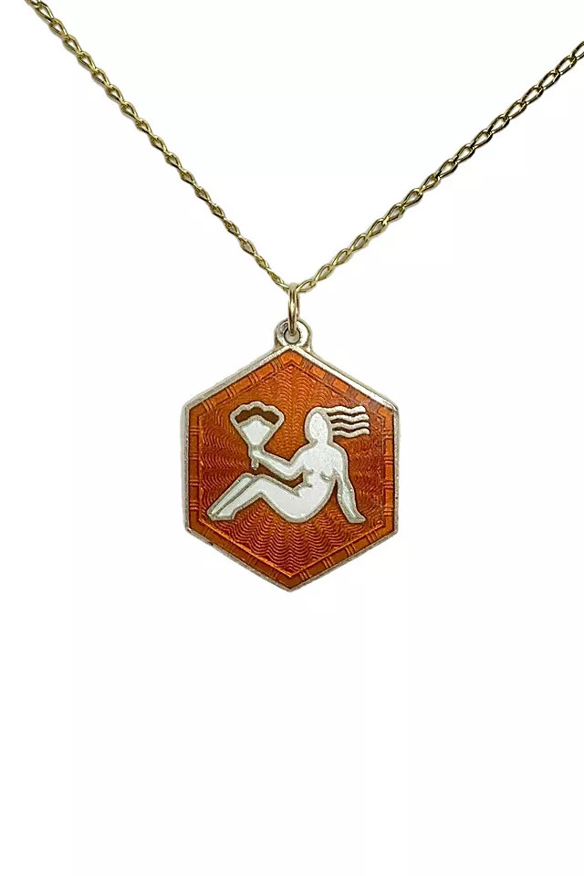 Vintage 1960s David Andersen-Norway Virgo Pendant Necklace Selected by Lux Revival | Free People (Global - UK&FR Excluded)