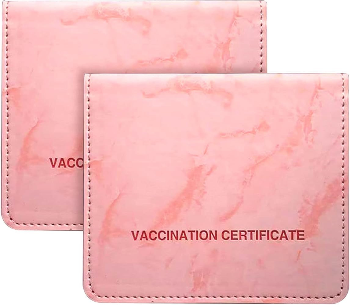 Vaccination Card Protector Cover 4×3 in PU Leather Vaccine Card Holder to Protect Your CDC Vacci... | Amazon (US)