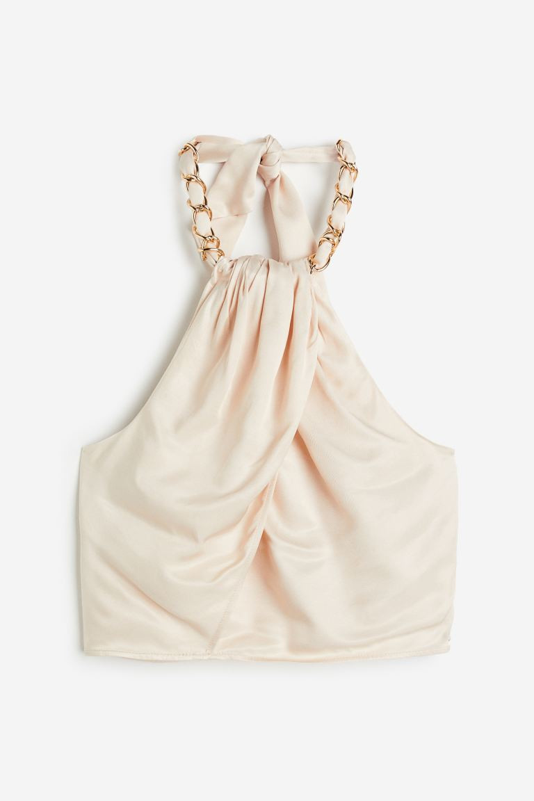 Chain-detail Halterneck Top | H&M (US + CA)