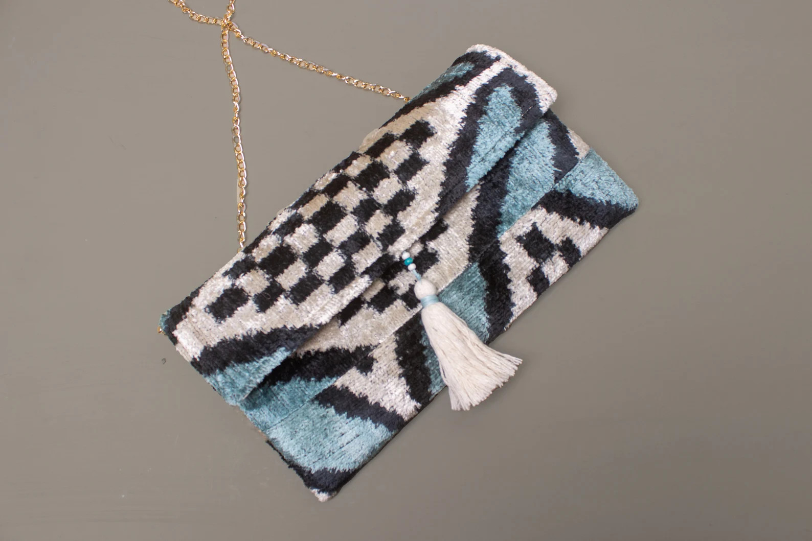 Teal Velvet Clutches,velvet Ikat Clutches,blue Evening Clutches,bridal Clutches Blue,gift for Bri... | Etsy (US)