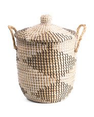 Small Seagrass Lidded Hamper | Marshalls