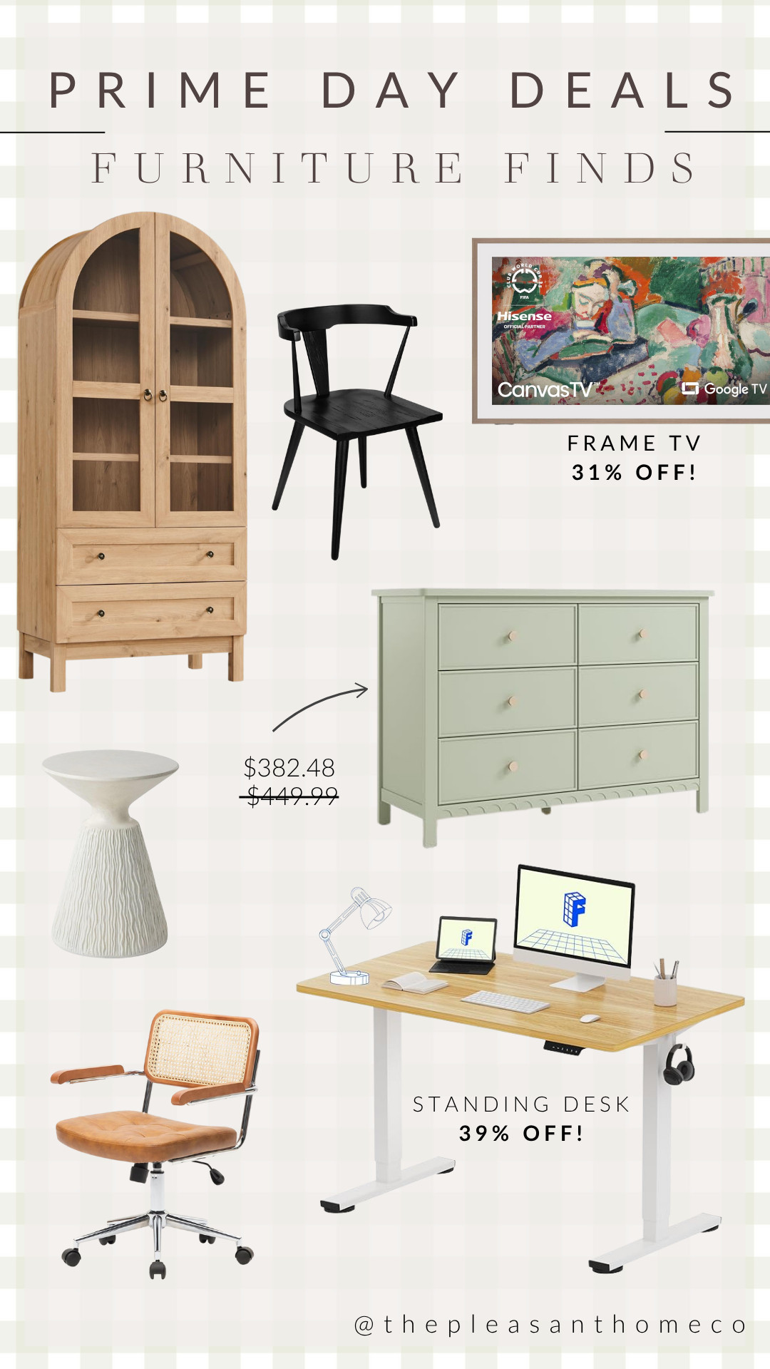 AMAZON PRIME DAY DEALS 
HOME/FURNITURE 

Desk, chairs, tv, side tables, etc. 

 

#LTKHome #LTKStyleTip #LTKSaleAlert