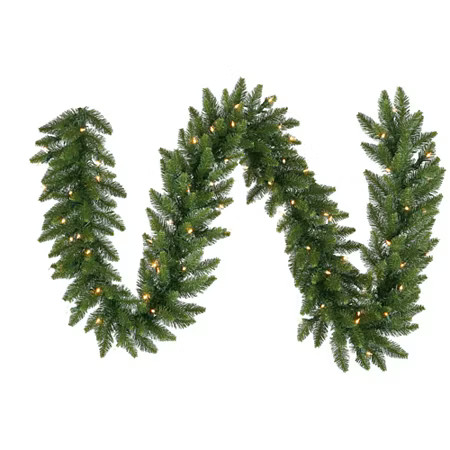 Vickerman 50' Camdon Fir Christmas Garland with 550 Warm White LED Lights, One Size, Green | JCPenney