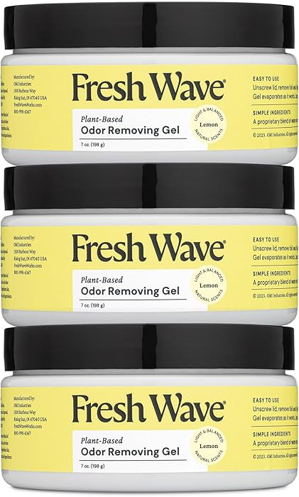 Fresh Wave Lemon Odor Removing Gel, 7 oz., Pack of 3 - Safer Odor Absorbers for Home, Natural Pla... | Amazon (US)