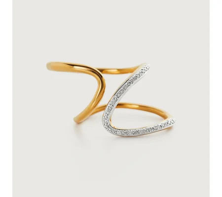Riva Open Wrap Ring | Monica Vinader (US)