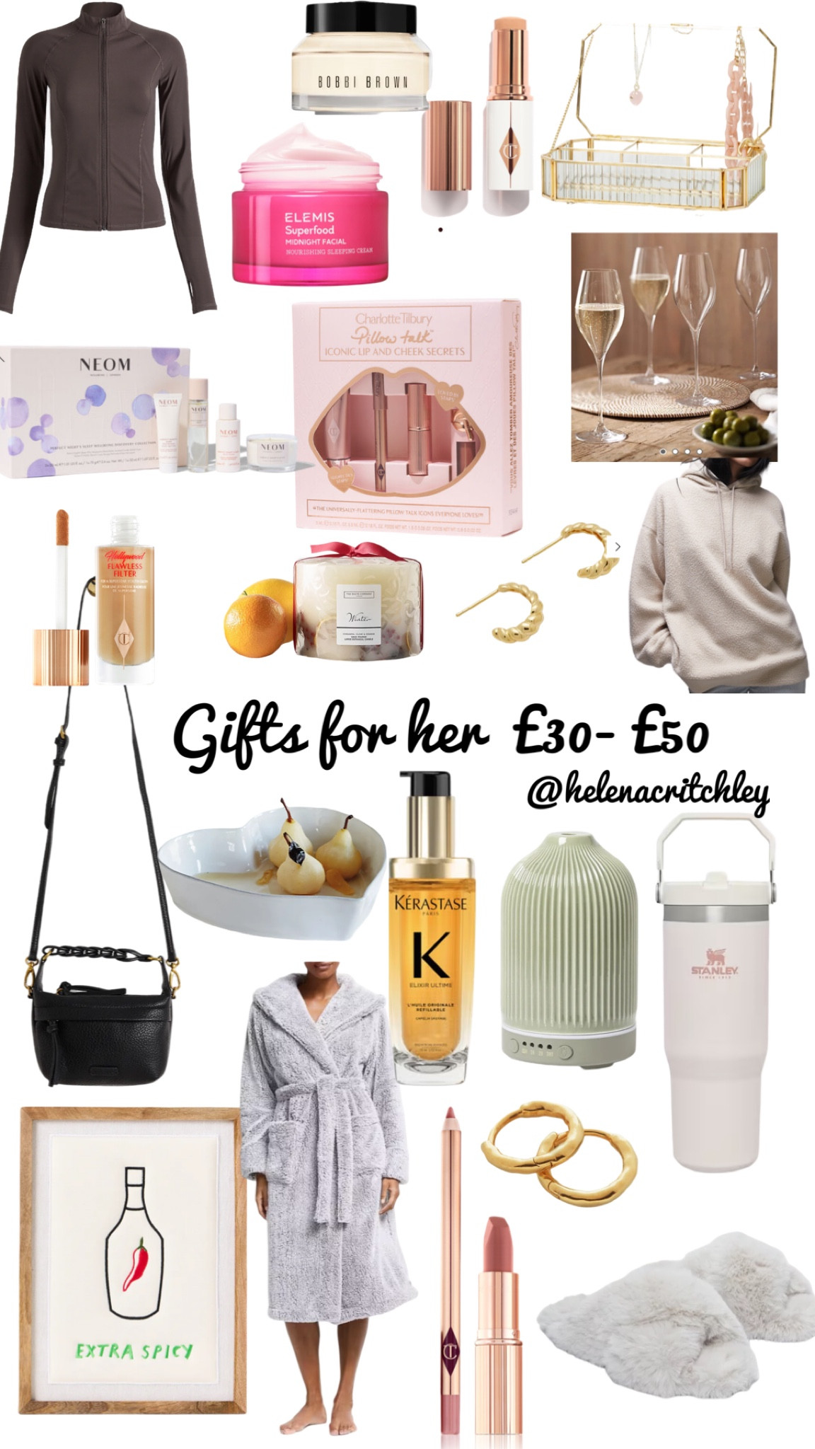 Gifts for her £30-£50 

Gift guide, gifts for her, Christmas gifts, Christmas gifts for her, Stanley cup, earrings, Charlotte tilbury, white company, diffuser, dressing gown 

#giftguide2024 #giftguide #£50andundergiftguide #giftsforher #christmasgifts #wishlist 

#LTKgiftguide